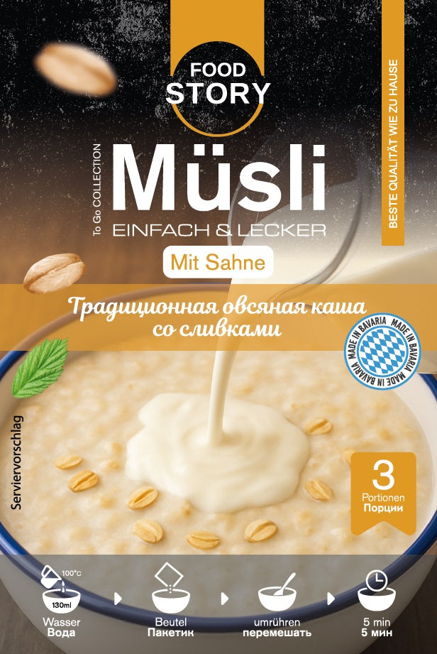 Porridge mit Sahne