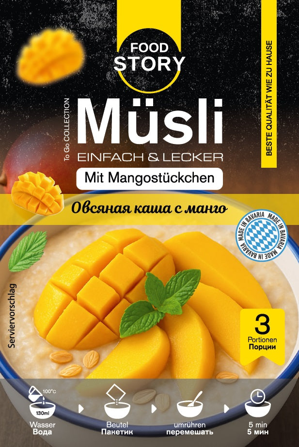 Porridge mit Mango
