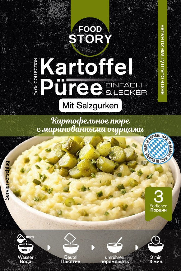 Kartoffelpüree mit Salzgurken