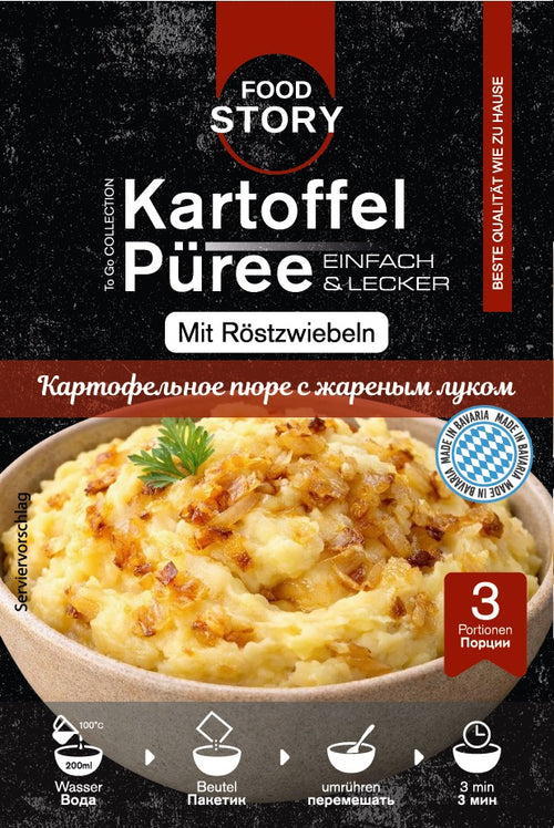 Kartoffelpüree mit Röstzwiebel